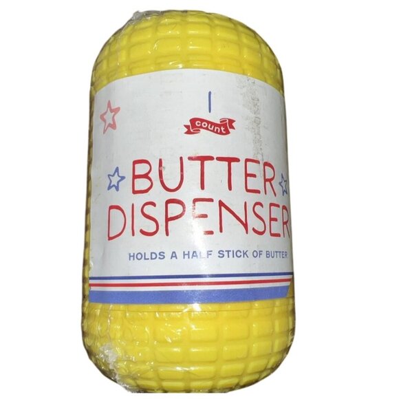 Yellow Plastic Corn On The Cob Butter Dispenser NWT - Picture 7 of 7